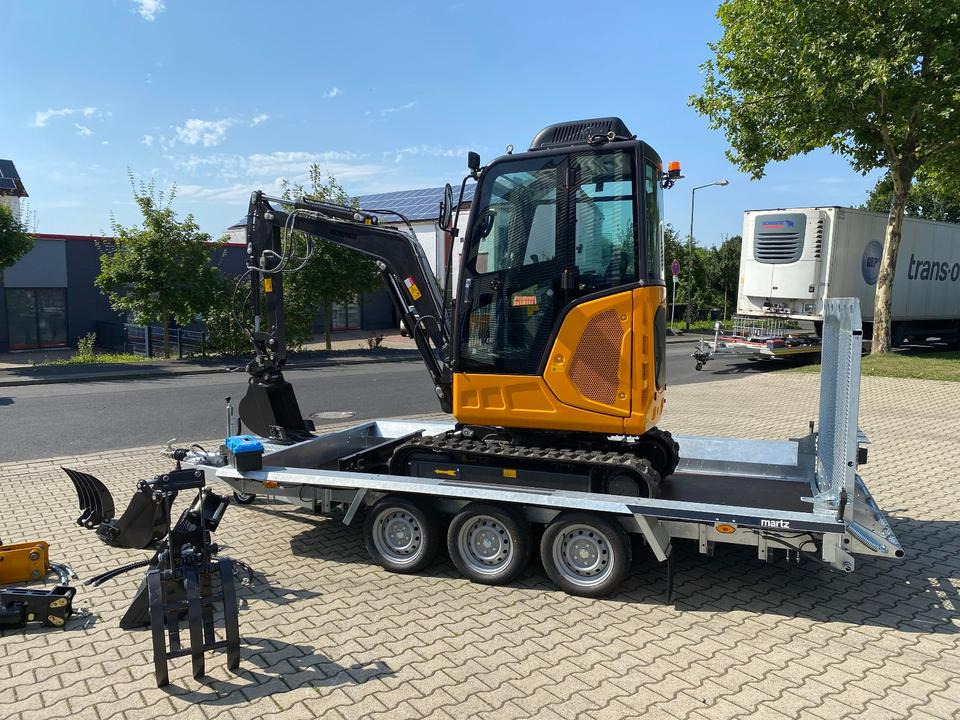 Minibagger BK2800ASR + Tieflader + Zubehör *INKL.19% MWST*BERGER KRAUS*KUBOTA*SCHWENKARM* VERSTELLFAHRWERK*KLIMA* - Minigrävmaskin, Släp: bild 4 Minibagger BK2800ASR + Tieflader + Zubehör *INKL.19% MWST*BERGER KRAUS*KUBOTA*SCHWENKARM* VERSTELLFAHRWERK*KLIMA* - Minigrävmaskin, Släp: bild 4