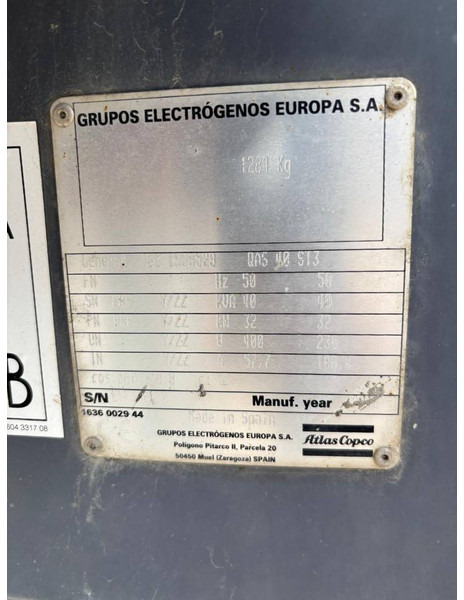 Atlas-Copco QAS 40 ST3 - Elgenerator: bild 5 Atlas-Copco QAS 40 ST3 - Elgenerator: bild 5