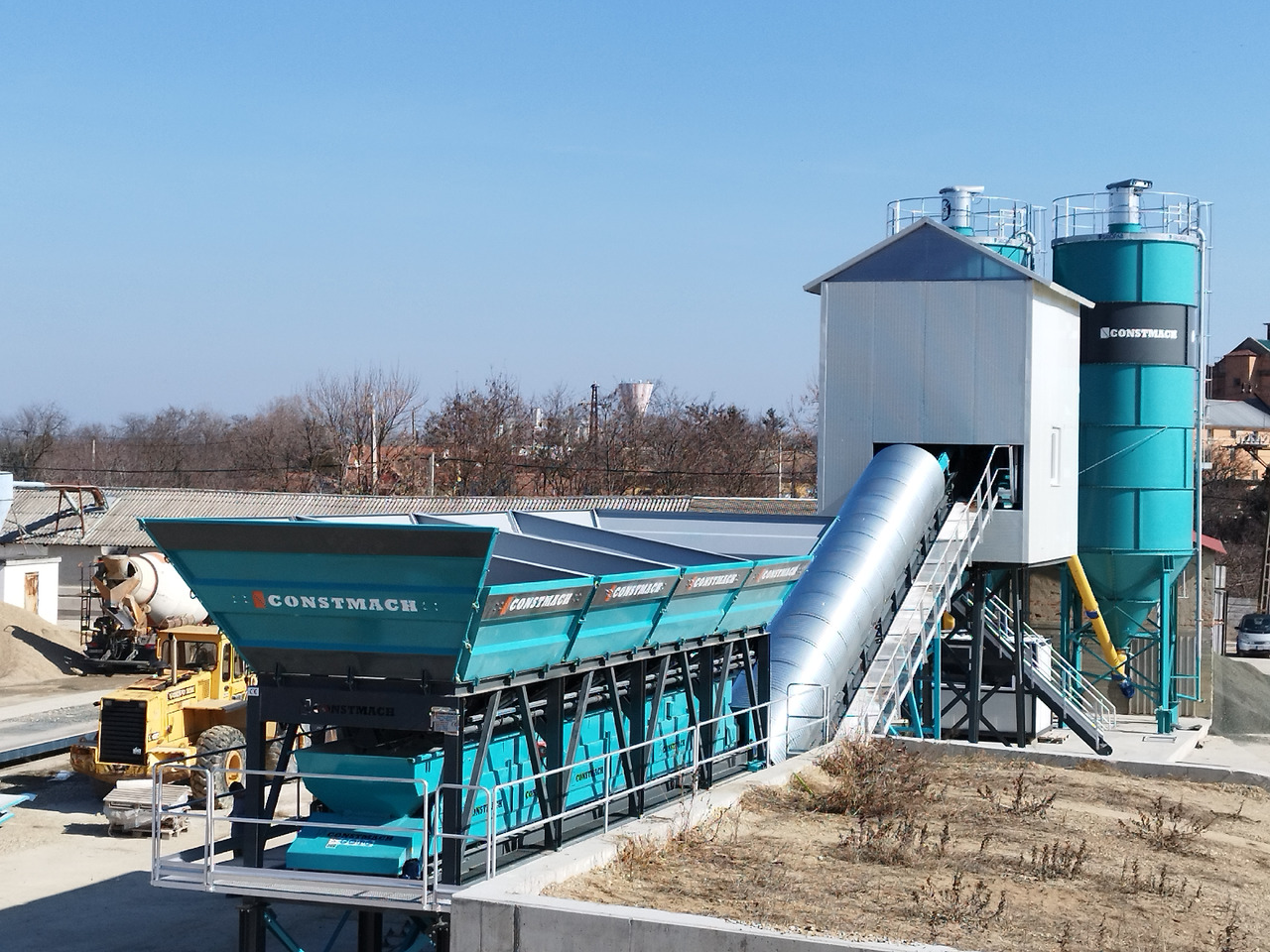 Constmach 60 m³/h Compact Concrete Batching Plant With Band - Betongfabrik: bild 2 Constmach 60 m³/h Compact Concrete Batching Plant With Band - Betongfabrik: bild 2