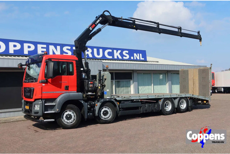 MAN TGS 35.360 8x2 Oprijwagen + HIAB 228 E 3 kraan. Radio grafisch + winch - Biltransportbil lastbil, Kranbil: bild 1 MAN TGS 35.360 8x2 Oprijwagen + HIAB 228 E 3 kraan. Radio grafisch + winch - Biltransportbil lastbil, Kranbil: bild 1