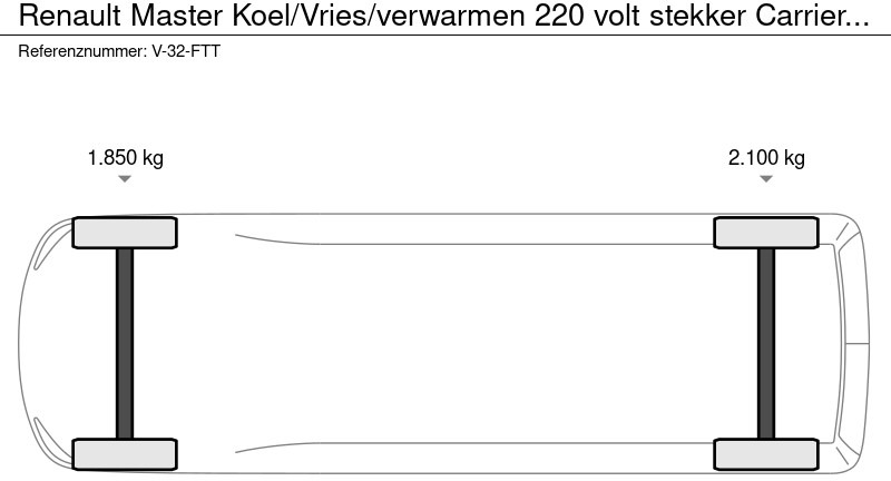 Kylbil Renault Master Koel/Vries/verwarmen 220 volt stekker Carrier Xarios 350 135 PK: bild 17