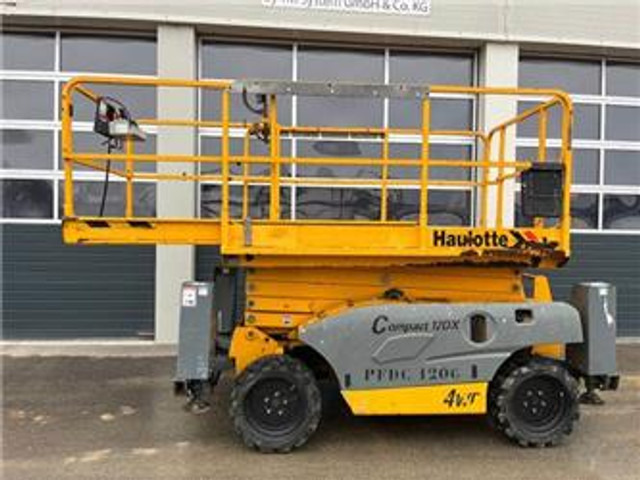 Haulotte Compact 12DX 12m Diesel Scherenarbeitsbühne 4x4 - Saxlift: bild 1 Haulotte Compact 12DX 12m Diesel Scherenarbeitsbühne 4x4 - Saxlift: bild 1