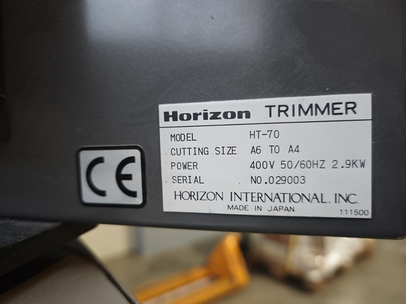 Horizon HT 70 | 1997 - Pappersskärmaskin: bild 3 Horizon HT 70 | 1997 - Pappersskärmaskin: bild 3
