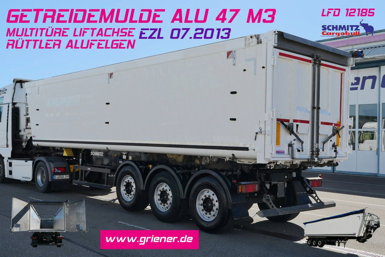 Schmitz Cargobull ALUMULDE 50 m³ SKI 24 SL 9,6/ 47m3 /MULTITÜRE - Tippbil semitrailer: bild 1 Schmitz Cargobull ALUMULDE 50 m³ SKI 24 SL 9,6/ 47m3 /MULTITÜRE - Tippbil semitrailer: bild 1