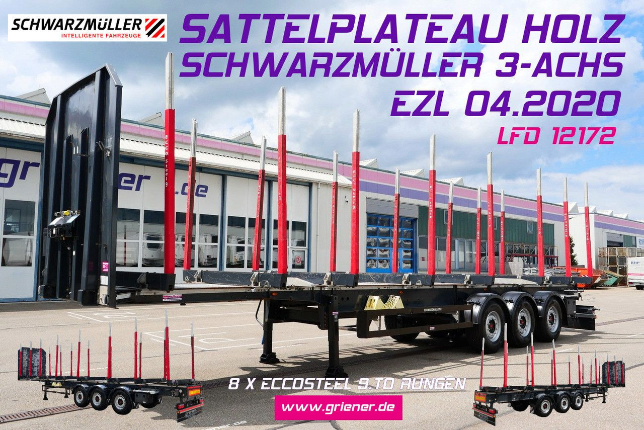 Schwarzmüller Y serie /RUNGENSATTEL HOLZ ECCO STEEL 9to /8 x - Timmertrailer: bild 1 Schwarzmüller Y serie /RUNGENSATTEL HOLZ ECCO STEEL 9to /8 x - Timmertrailer: bild 1