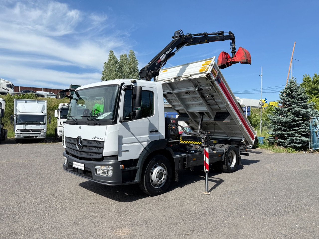 Mercedes-Benz Atego 1224 mit Kipper Kran - Tippbil lastbil, Kranbil: bild 5 Mercedes-Benz Atego 1224 mit Kipper Kran - Tippbil lastbil, Kranbil: bild 5