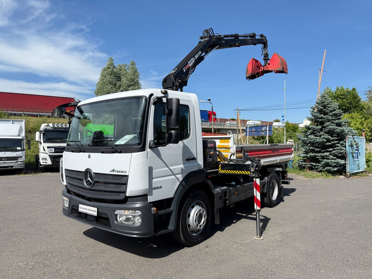Mercedes-Benz Atego 1224 mit Kipper Kran - Tippbil lastbil, Kranbil: bild 4 Mercedes-Benz Atego 1224 mit Kipper Kran - Tippbil lastbil, Kranbil: bild 4