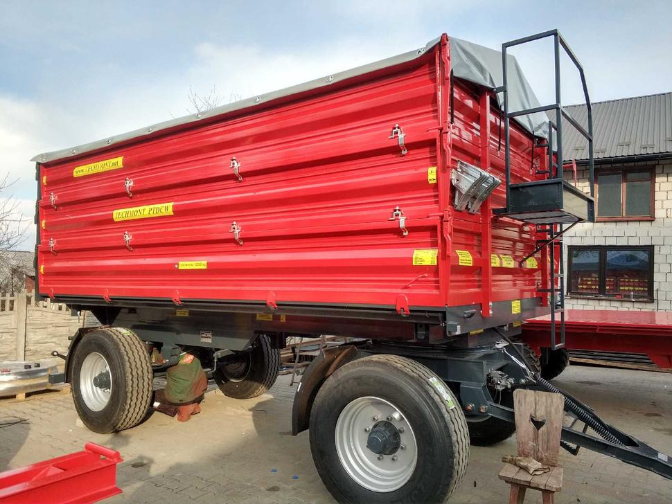 Techmont Anhänger / Trailer / Remorque / Rimorchio / Прицеп двухоосный бортовой / Przyczepa dwuosiowa PTD16 12 t - Tippvagn för lantbruk: bild 4 Techmont Anhänger / Trailer / Remorque / Rimorchio / Прицеп двухоосный бортовой / Przyczepa dwuosiowa PTD16 12 t - Tippvagn för lantbruk: bild 4