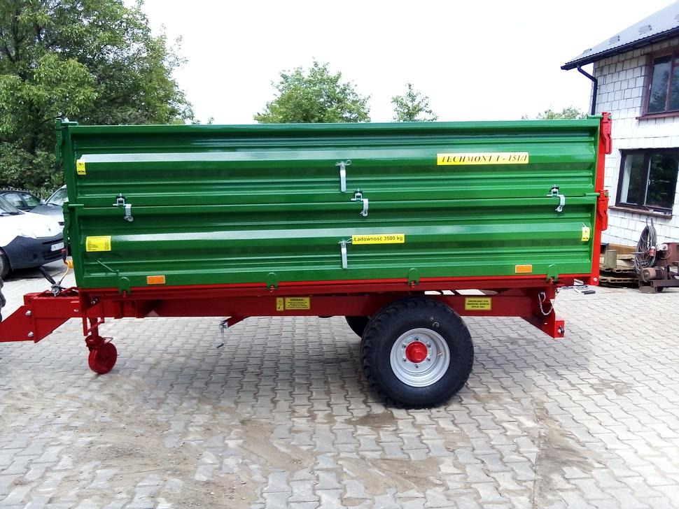 Techmont Anhänger / Trailer / Remorque / Rimorchio / Прицеп одноосный / Przyczepa jednoosiowa T-151/1 3,5 t - Tippvagn för lantbruk: bild 3 Techmont Anhänger / Trailer / Remorque / Rimorchio / Прицеп одноосный / Przyczepa jednoosiowa T-151/1 3,5 t - Tippvagn för lantbruk: bild 3