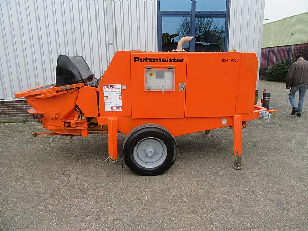 2014 PUTZMEISTER BSA1005 DC trailer mounted. - Stationär betongpump: bild 2 2014 PUTZMEISTER BSA1005 DC trailer mounted. - Stationär betongpump: bild 2
