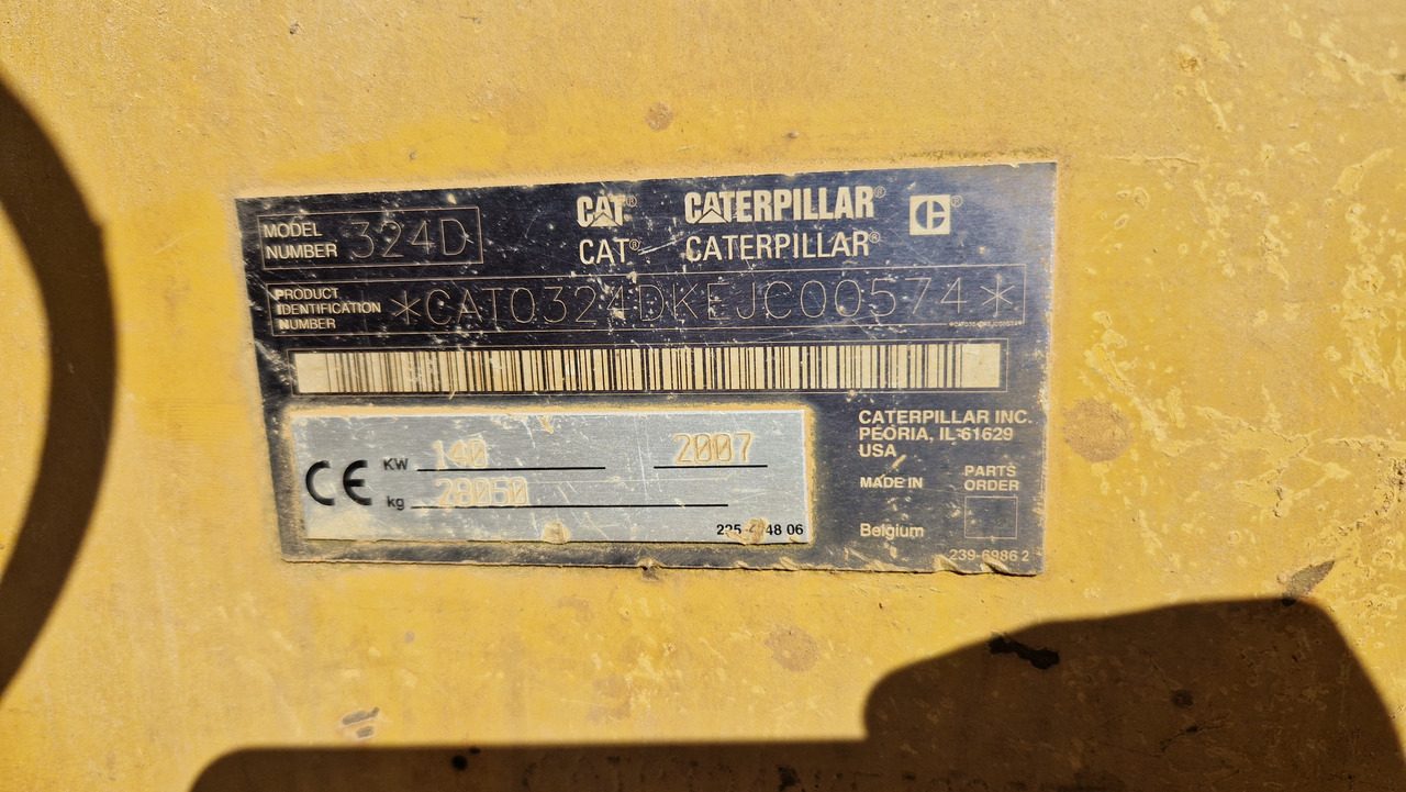 CAT 324 D Deutsche Maschine | Schnellwechsler | Löffel | Hammerhydraulik | 8016h original - Bandgrävare: bild 3 CAT 324 D Deutsche Maschine | Schnellwechsler | Löffel | Hammerhydraulik | 8016h original - Bandgrävare: bild 3