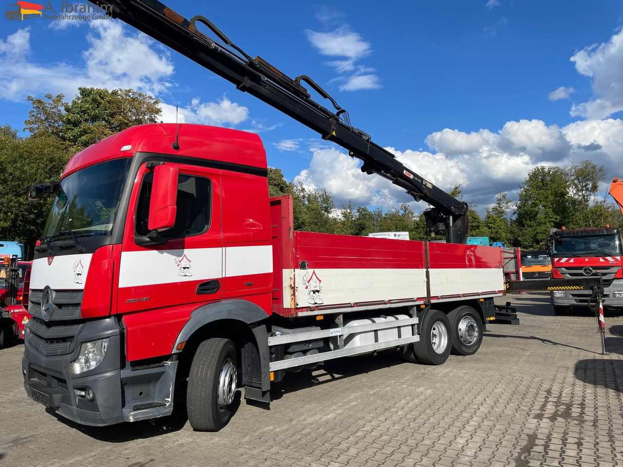 Mercedes-Benz Actros 2545 6x2 Pritsche Kran HIAB 166 - Flakbil, Kranbil: bild 1 Mercedes-Benz Actros 2545 6x2 Pritsche Kran HIAB 166 - Flakbil, Kranbil: bild 1