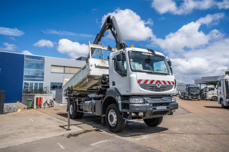 Renault KERAX 370 DXI + TRI BENNE+HIAB 16t/m + 2 EXT - Tippbil lastbil, Kranbil: bild 2 Renault KERAX 370 DXI + TRI BENNE+HIAB 16t/m + 2 EXT - Tippbil lastbil, Kranbil: bild 2