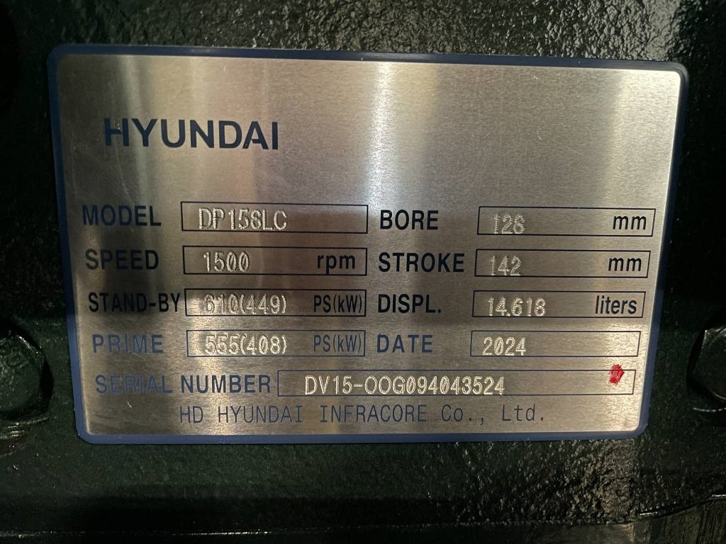 Ny Elgenerator Hyundai DP158LC - 510 kVA Generator - DPX-19855: bild 15
