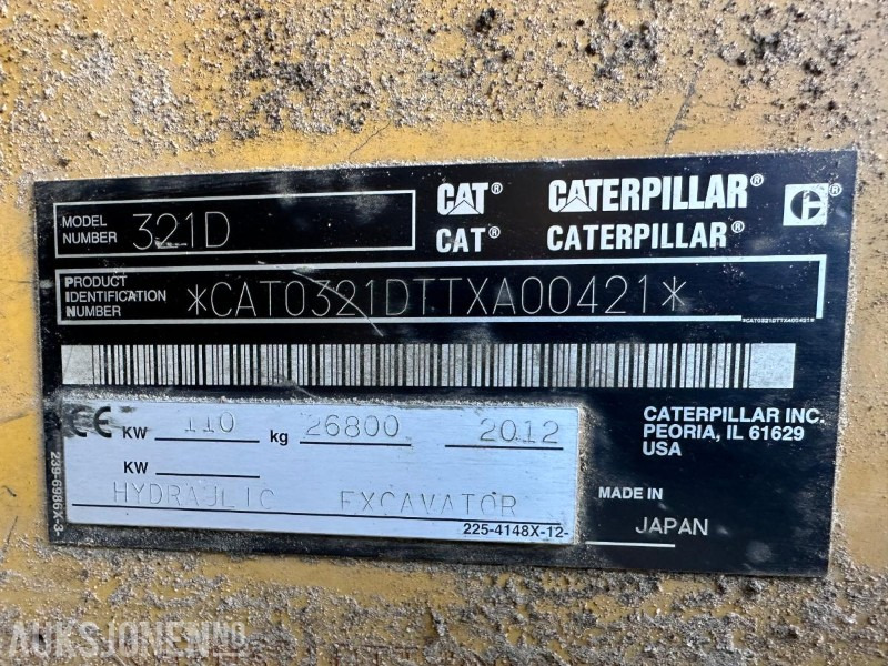 2012 CAT 321DLCR GRAVEMASKIN MED ROTORTILT- 11356 TIMER - NYLIG SERTIFISERT MARS 2025 - Grävmaskin: bild 5 2012 CAT 321DLCR GRAVEMASKIN MED ROTORTILT- 11356 TIMER - NYLIG SERTIFISERT MARS 2025 - Grävmaskin: bild 5