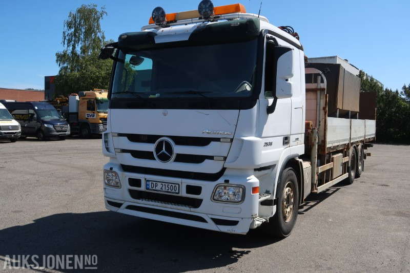 2013 Mercedes-Benz ACTROS 2536 med Palfinger PK165502 kran og baklift - Kranbil: bild 1 2013 Mercedes-Benz ACTROS 2536 med Palfinger PK165502 kran og baklift - Kranbil: bild 1