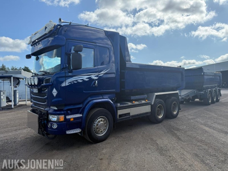 2016 Scania R730 6X4 Euro6 TIPPBIL M/ NOR SLEP HENGER BRØYTERIGGET NYLIG EU GODKJENT. - Tippbil lastbil: bild 1 2016 Scania R730 6X4 Euro6 TIPPBIL M/ NOR SLEP HENGER BRØYTERIGGET NYLIG EU GODKJENT. - Tippbil lastbil: bild 1