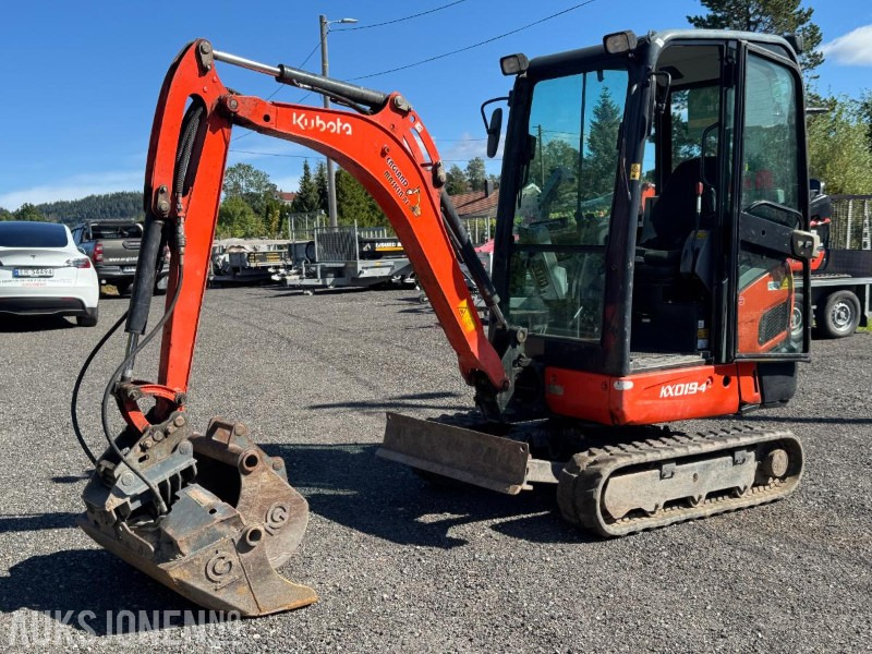 2018 Kubota KX019-4 minigraver med 3 skuffer - Minigrävmaskin: bild 1 2018 Kubota KX019-4 minigraver med 3 skuffer - Minigrävmaskin: bild 1