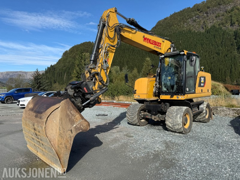 2018 Velholdt Cat M318F Hjulgraver med OilQuick Rototilt R6, 9577 timer - Grävmaskin: bild 2 2018 Velholdt Cat M318F Hjulgraver med OilQuick Rototilt R6, 9577 timer - Grävmaskin: bild 2