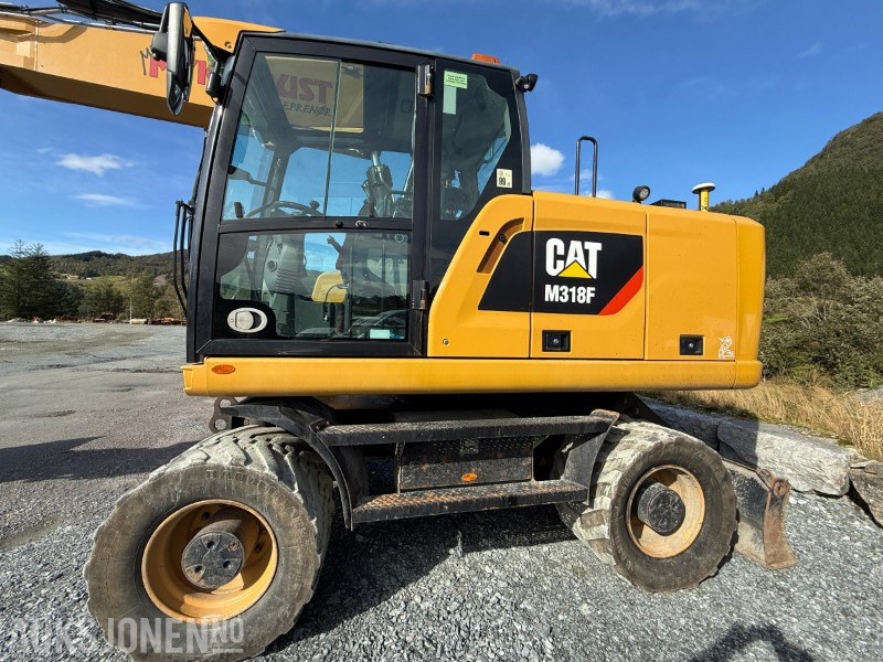 2018 Velholdt Cat M318F Hjulgraver med OilQuick Rototilt R6, 9577 timer - Grävmaskin: bild 3 2018 Velholdt Cat M318F Hjulgraver med OilQuick Rototilt R6, 9577 timer - Grävmaskin: bild 3