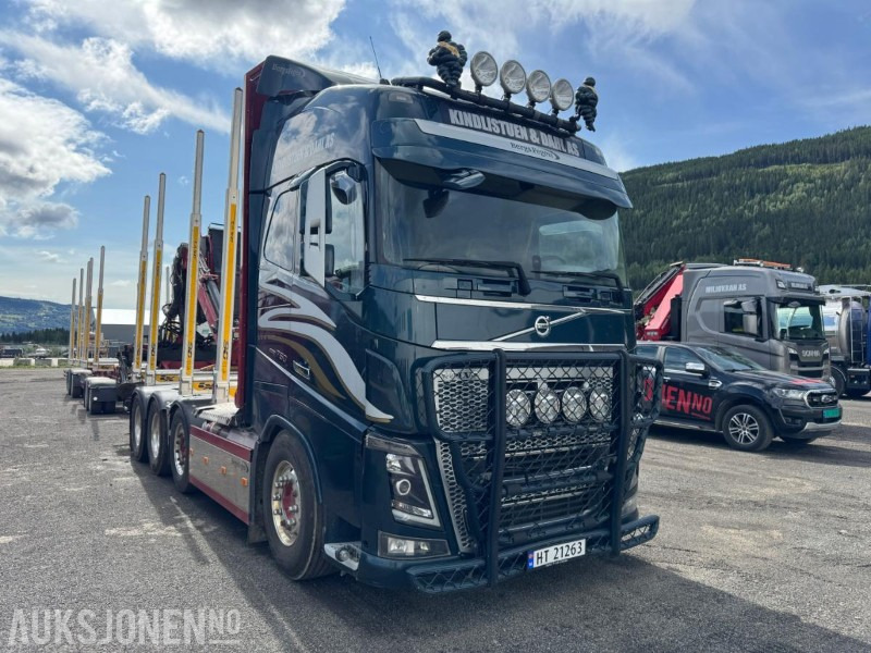 2018 Volvo FH16 8X4 Euro6 komplett tømmerbil med kran og henger. - Timmerbil: bild 3 2018 Volvo FH16 8X4 Euro6 komplett tømmerbil med kran og henger. - Timmerbil: bild 3