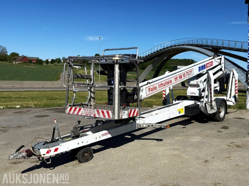 2021 Dino 210XT-2 Tilhengerlift, 21 m arb-høyde, drift på hjul, årskontroll - Lift: bild 1 2021 Dino 210XT-2 Tilhengerlift, 21 m arb-høyde, drift på hjul, årskontroll - Lift: bild 1