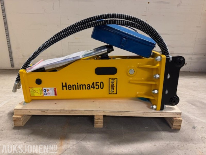 NY HENIMA 450 PIGGHAMMER TIL 1,2-3 TONNS GRAVEMASKIN S30 M/GARANTI - Hydraulisk hammare för Byggmaskiner: bild 1 NY HENIMA 450 PIGGHAMMER TIL 1,2-3 TONNS GRAVEMASKIN S30 M/GARANTI - Hydraulisk hammare för Byggmaskiner: bild 1