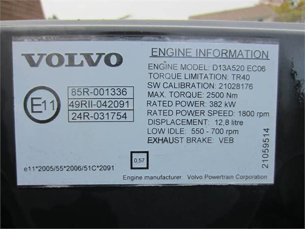 Volvo D13A520 EC06 Volvo FH, FMX - Motor för Lastbil: bild 3 Volvo D13A520 EC06 Volvo FH, FMX - Motor för Lastbil: bild 3