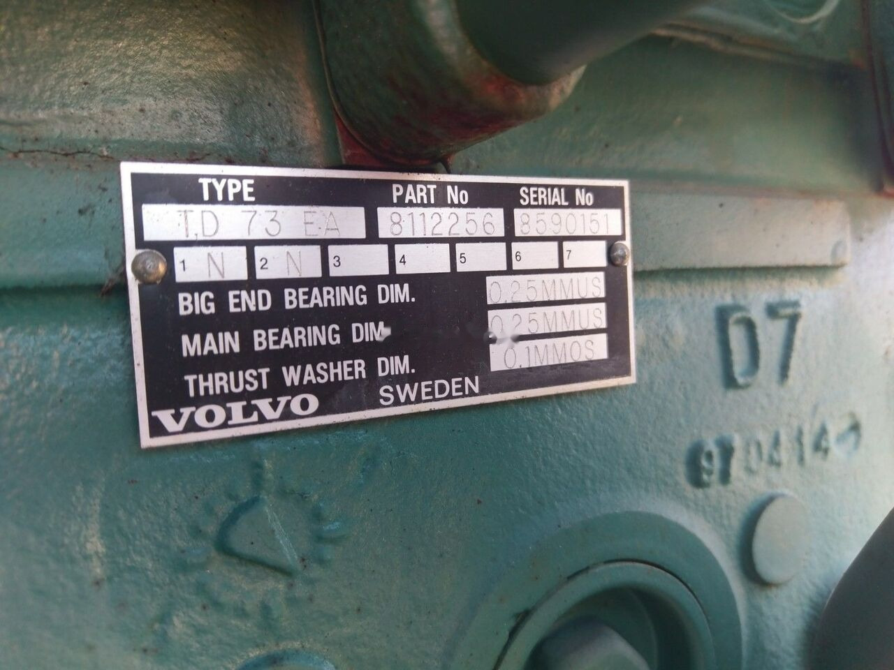 Volvo TD 73 EA Volvo FL 7 - Motor för Lastbil: bild 5 Volvo TD 73 EA Volvo FL 7 - Motor för Lastbil: bild 5
