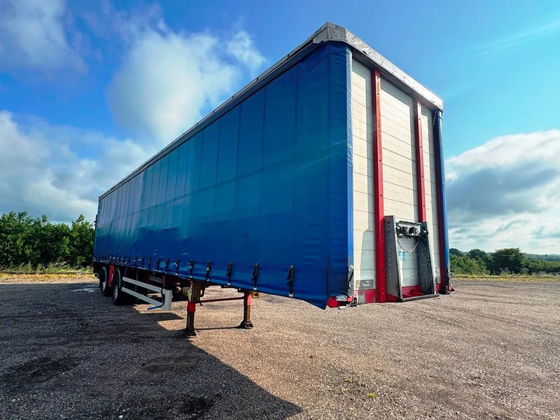 Biltransportbil semitrailer DANSON City Trailer Gardin with lift: bild 12