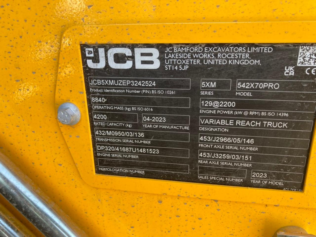 JCB 542-70 AGRI PROAKTION - Teleskoplastar: bild 5 JCB 542-70 AGRI PROAKTION - Teleskoplastar: bild 5