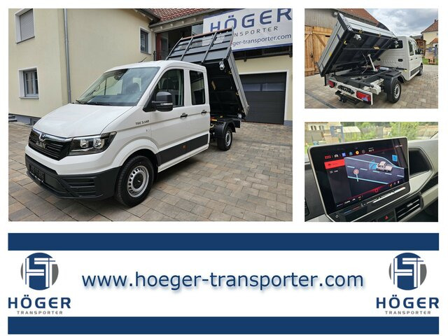 MAN TGE 3.140 Doka L3 Dreiseitenkipper Facelift - Transportbil med tippflak, Dubbelhytt transportbil: bild 1 MAN TGE 3.140 Doka L3 Dreiseitenkipper Facelift - Transportbil med tippflak, Dubbelhytt transportbil: bild 1