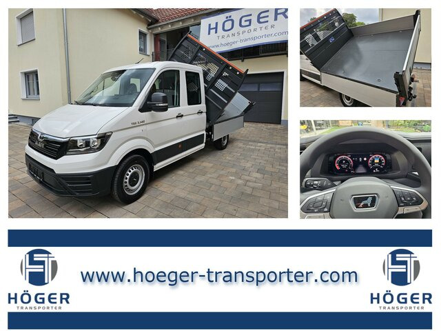 MAN TGE 3.140 Doka L3 Dreiseitenkipper Facelift - Transportbil med tippflak, Dubbelhytt transportbil: bild 1 MAN TGE 3.140 Doka L3 Dreiseitenkipper Facelift - Transportbil med tippflak, Dubbelhytt transportbil: bild 1
