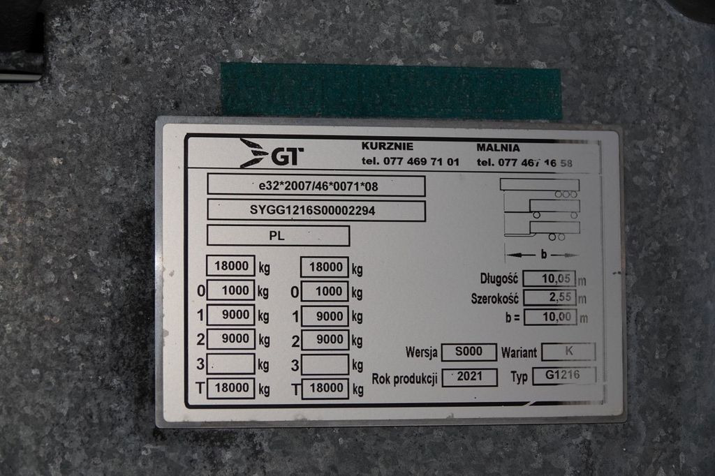 Kapellsläp Wielton GT / PRZYCZEPA - 7,7 M / TANDEM / PRZEJAZDOWA /: bild 19