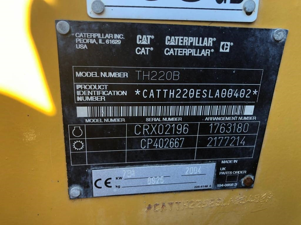 CAT TH 220 B FOR PARTS - Teleskoplastar: bild 3 CAT TH 220 B FOR PARTS - Teleskoplastar: bild 3