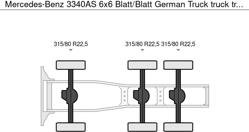 Mercedes-Benz 3340AS 6x6 Blatt/Blatt German Truck - Dragbil: bild 4 Mercedes-Benz 3340AS 6x6 Blatt/Blatt German Truck - Dragbil: bild 4