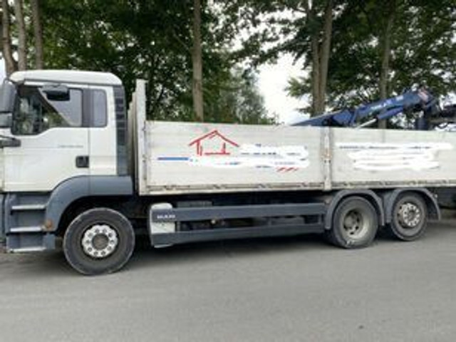 MAN 26.320 Pritsche mit Kran Tirre 170 - Flakbil, Kranbil: bild 1 MAN 26.320 Pritsche mit Kran Tirre 170 - Flakbil, Kranbil: bild 1
