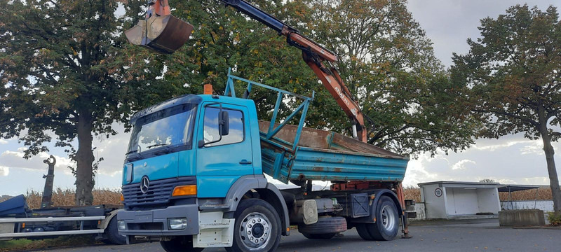 Mercedes-Benz 1828K 4x2 Kipper KRAN+Funk/Greifer - Tippbil lastbil, Kranbil: bild 1 Mercedes-Benz 1828K 4x2 Kipper KRAN+Funk/Greifer - Tippbil lastbil, Kranbil: bild 1