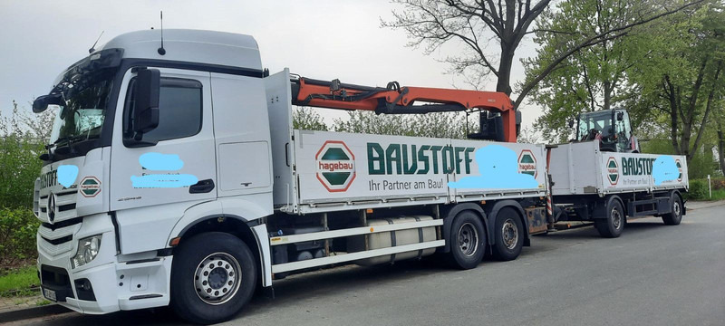 Mercedes-Benz 2545 Actros Pritsche Kran Palfinger PK21001 - Flakbil, Kranbil: bild 1 Mercedes-Benz 2545 Actros Pritsche Kran Palfinger PK21001 - Flakbil, Kranbil: bild 1
