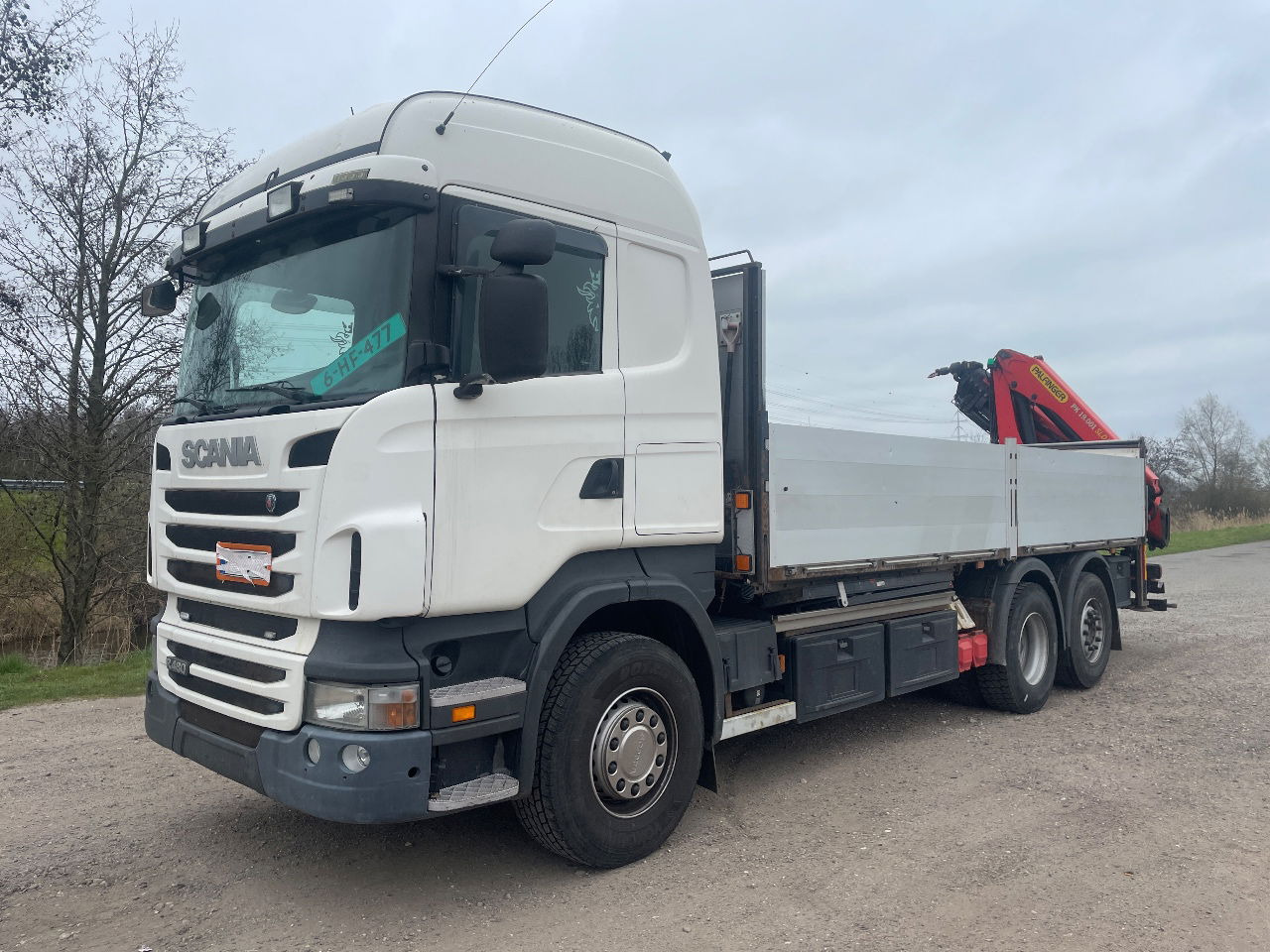 Scania R480 with Palfinger PK 19.001 SLD crane - Flakbil: bild 1 Scania R480 with Palfinger PK 19.001 SLD crane - Flakbil: bild 1