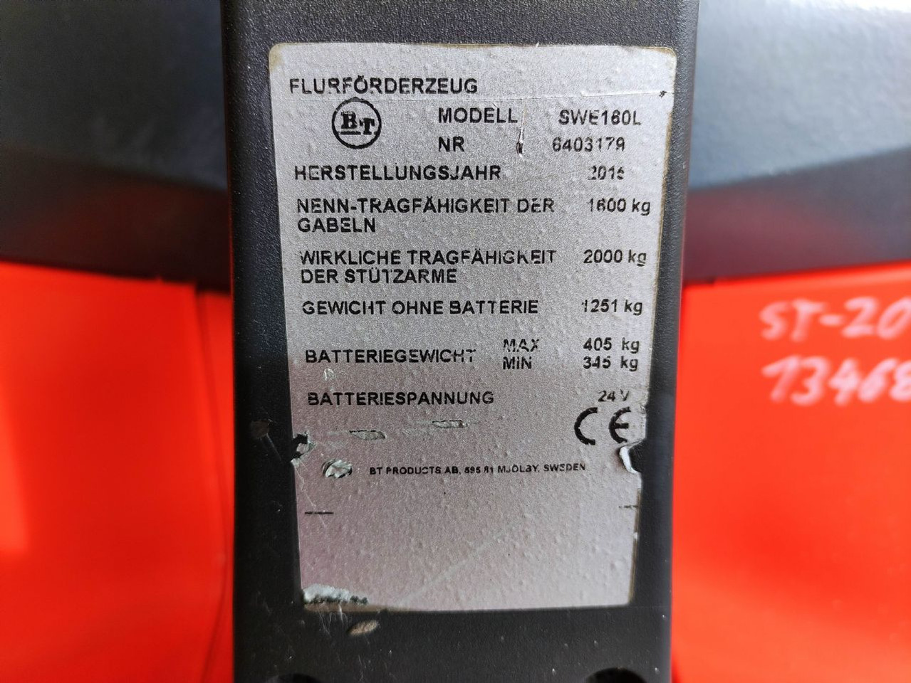 BT SWE160L - Staplare: bild 5 BT SWE160L - Staplare: bild 5