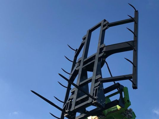 Agri-Power GRIFFE BALLE CARRE RONDE 12 DOIGTS JCB MERLO MANITOU NH MF KRAMER BOBCAT JLG - Klämaggregat: bild 2 Agri-Power GRIFFE BALLE CARRE RONDE 12 DOIGTS JCB MERLO MANITOU NH MF KRAMER BOBCAT JLG - Klämaggregat: bild 2