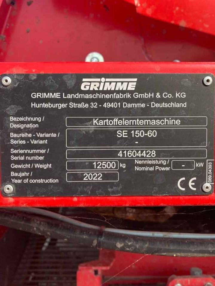 Grimme SE 150-60 UB - Skördemaskin: bild 2 Grimme SE 150-60 UB - Skördemaskin: bild 2