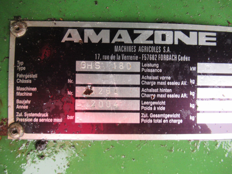 Amazone GHS 180 Verticuteer, Klepel, Zuig opraap combinatie - Tvåhjulstraktor: bild 2 Amazone GHS 180 Verticuteer, Klepel, Zuig opraap combinatie - Tvåhjulstraktor: bild 2