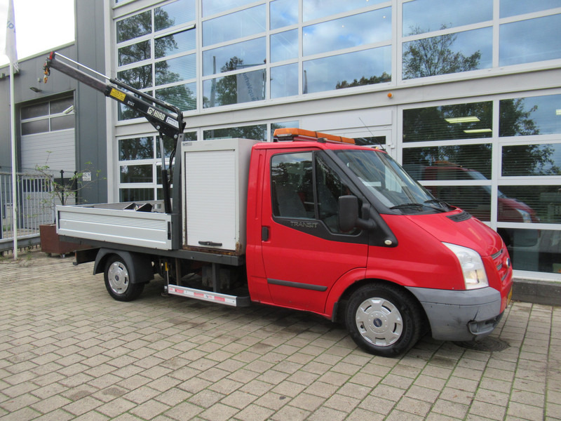Ford Transit 300M 2.2 TDCI + HIAB 013T Kraan Kran Crane - Transportbil med flak: bild 5 Ford Transit 300M 2.2 TDCI + HIAB 013T Kraan Kran Crane - Transportbil med flak: bild 5