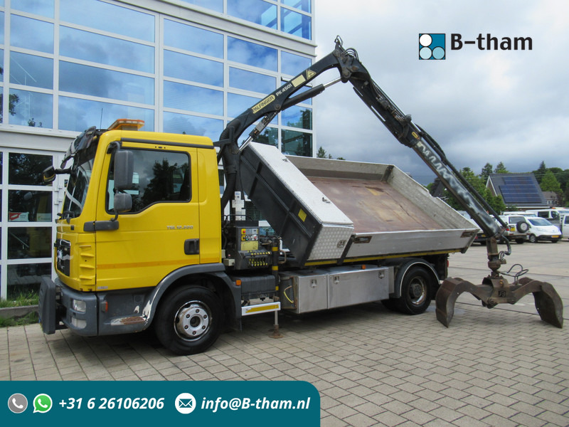 MAN 12.220 4X2 BB EEV + Palfinger PK4501 - Tippbil lastbil, Kranbil: bild 1 MAN 12.220 4X2 BB EEV + Palfinger PK4501 - Tippbil lastbil, Kranbil: bild 1
