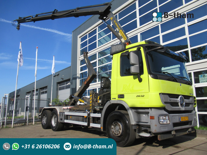 Mercedes-Benz Actros 2632 6X4 Steel + Palfinger PK18002-EH + 20T Haak Hook Haken - Containerbil/ Växelflak lastbil, Kranbil: bild 1 Mercedes-Benz Actros 2632 6X4 Steel + Palfinger PK18002-EH + 20T Haak Hook Haken - Containerbil/ Växelflak lastbil, Kranbil: bild 1
