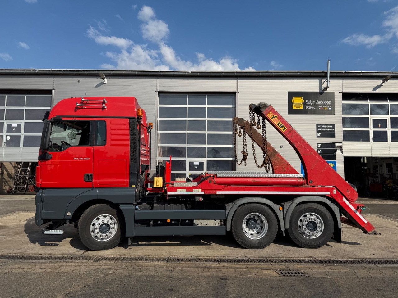 MAN TGX 26.460 ADR/ Retarder/ Hyva/ Funk/ Lenk-Lift - Tippbil lastbil: bild 2 MAN TGX 26.460 ADR/ Retarder/ Hyva/ Funk/ Lenk-Lift - Tippbil lastbil: bild 2