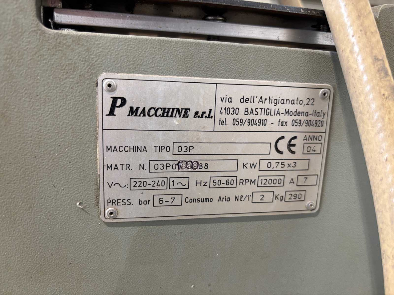 Three-spindle copy milling cutter P macchine s.r.l 03P - Industrimaskin: bild 4 Three-spindle copy milling cutter P macchine s.r.l 03P - Industrimaskin: bild 4