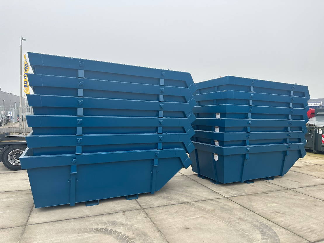 Sidalco 6m3 met heftruck lepel kokers - Liftdumpercontainer: bild 2 Sidalco 6m3 met heftruck lepel kokers - Liftdumpercontainer: bild 2